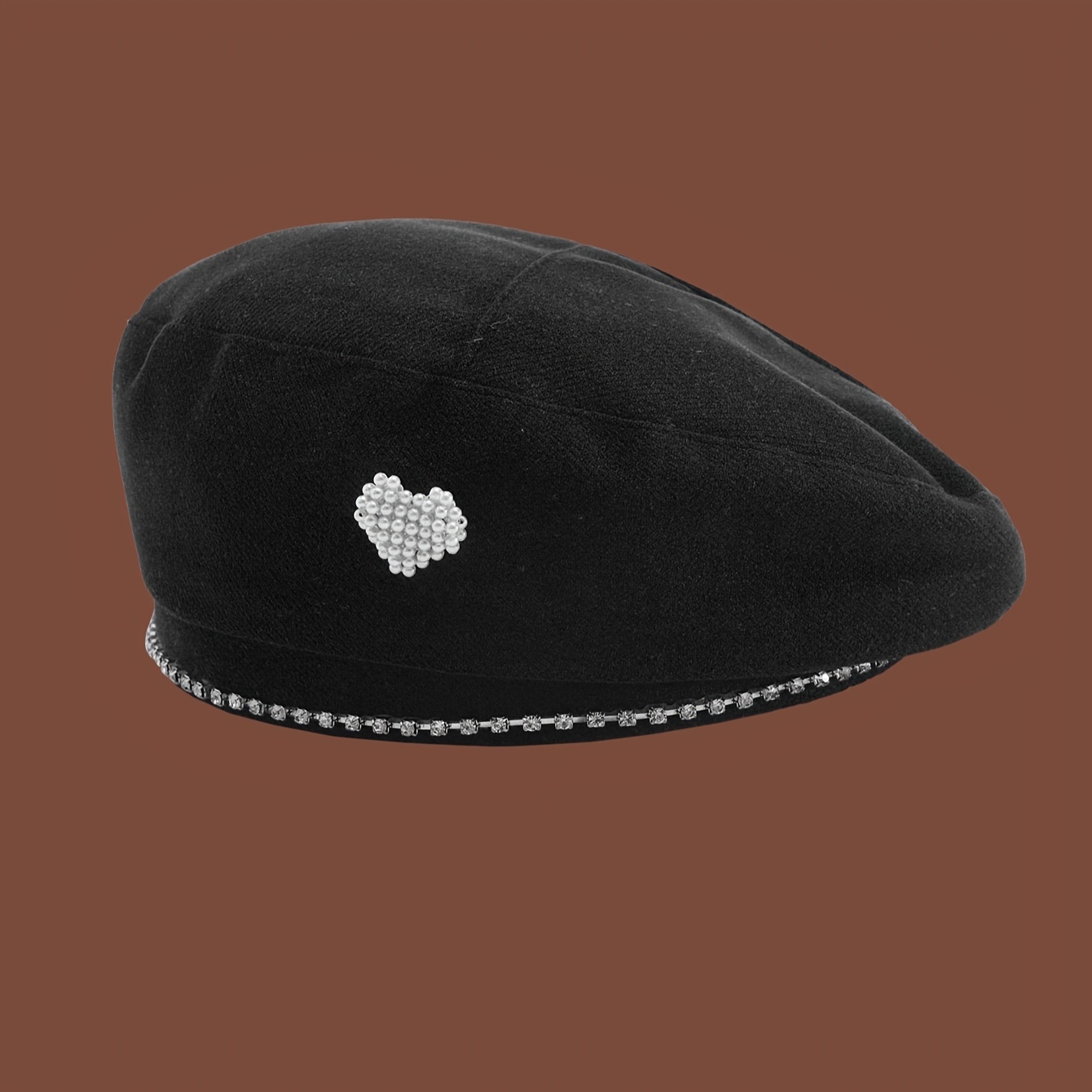 Heart Beret - Black