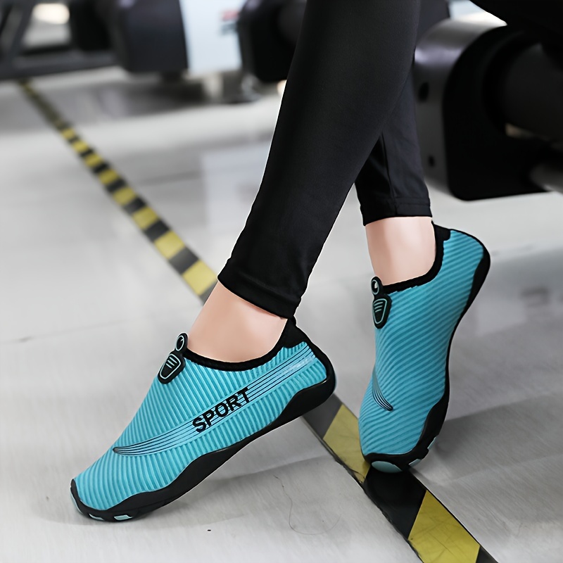 womens summer quick dry water shoes mesh slip on outdoor sports aqua shoes breathable yoga fitness training sneakers non slip sole for swimming diving fishing indoor workouts details 7