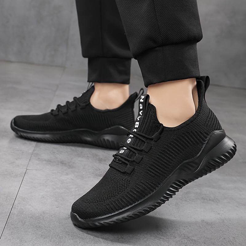 Men s Slip On Breathable Jogging Shoes With Adjustable Lace - Non Slip Soft Sole Comfy Sneakers - Spring Summer Workout details 7